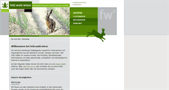 Desktop Screenshot of feldwaldwiese.de